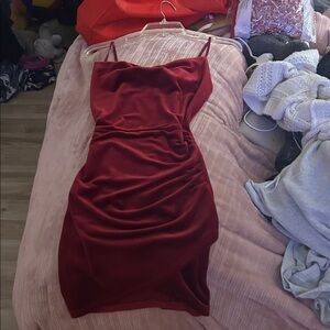 Red Velvet Dress